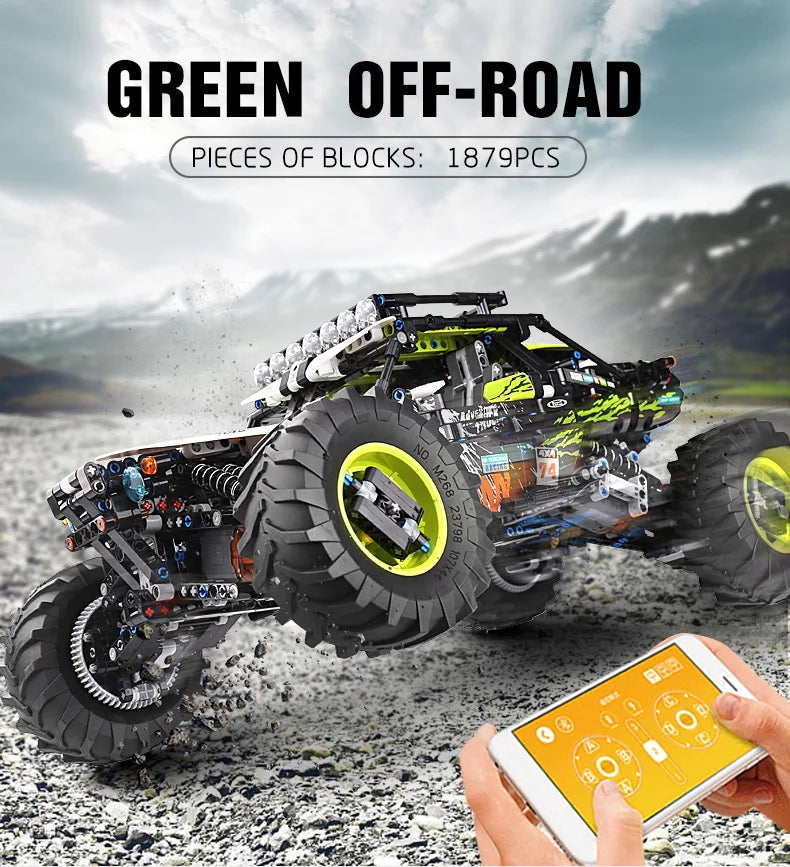 Mould King 18002 4WD RC Buggy Building Block Set Compatible With Lego