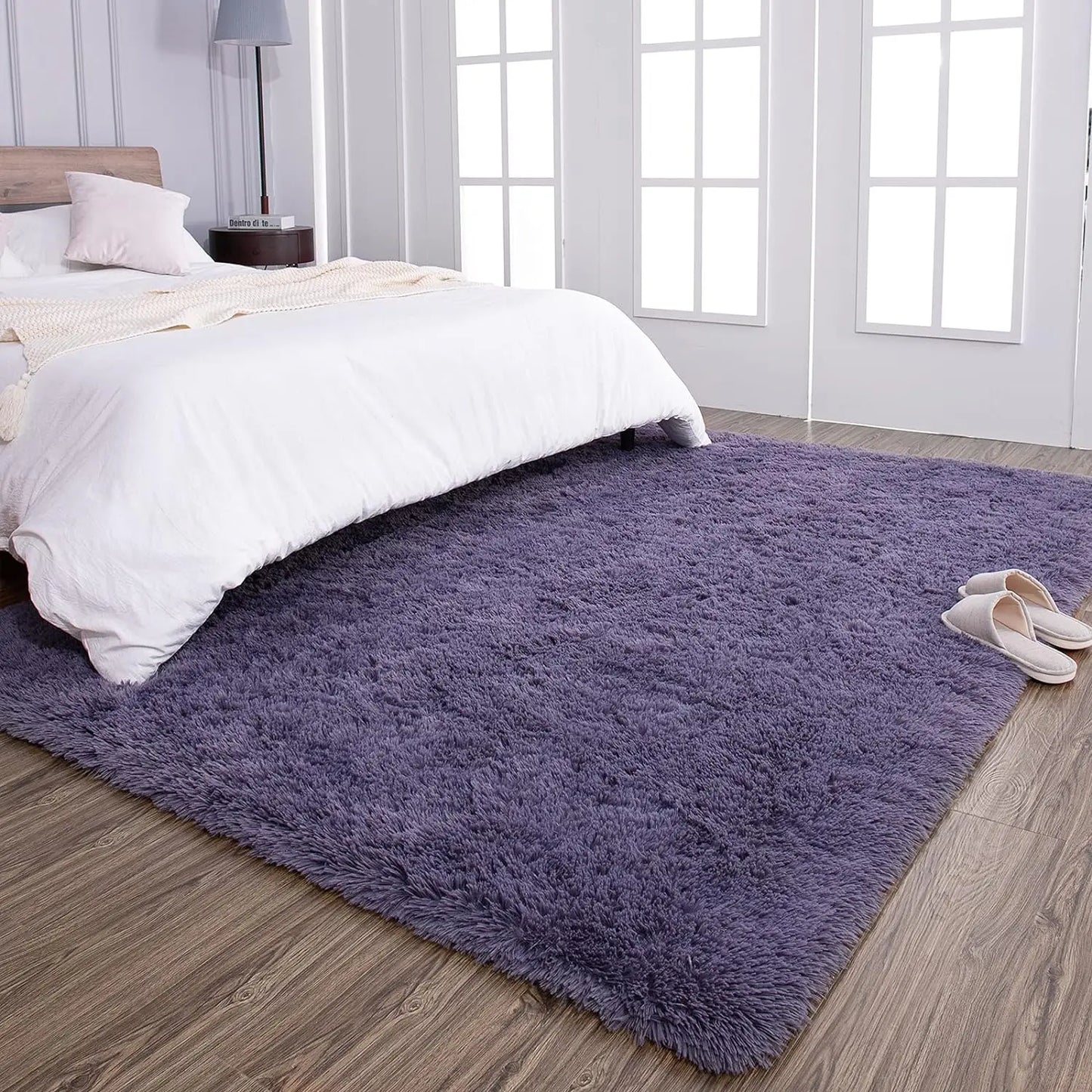 Fluffy Rugs for Bedroom Fuzzy Area Rugs for Living Room Soft Kids Carpet Non Slip for Hardwood Floors Room Decor