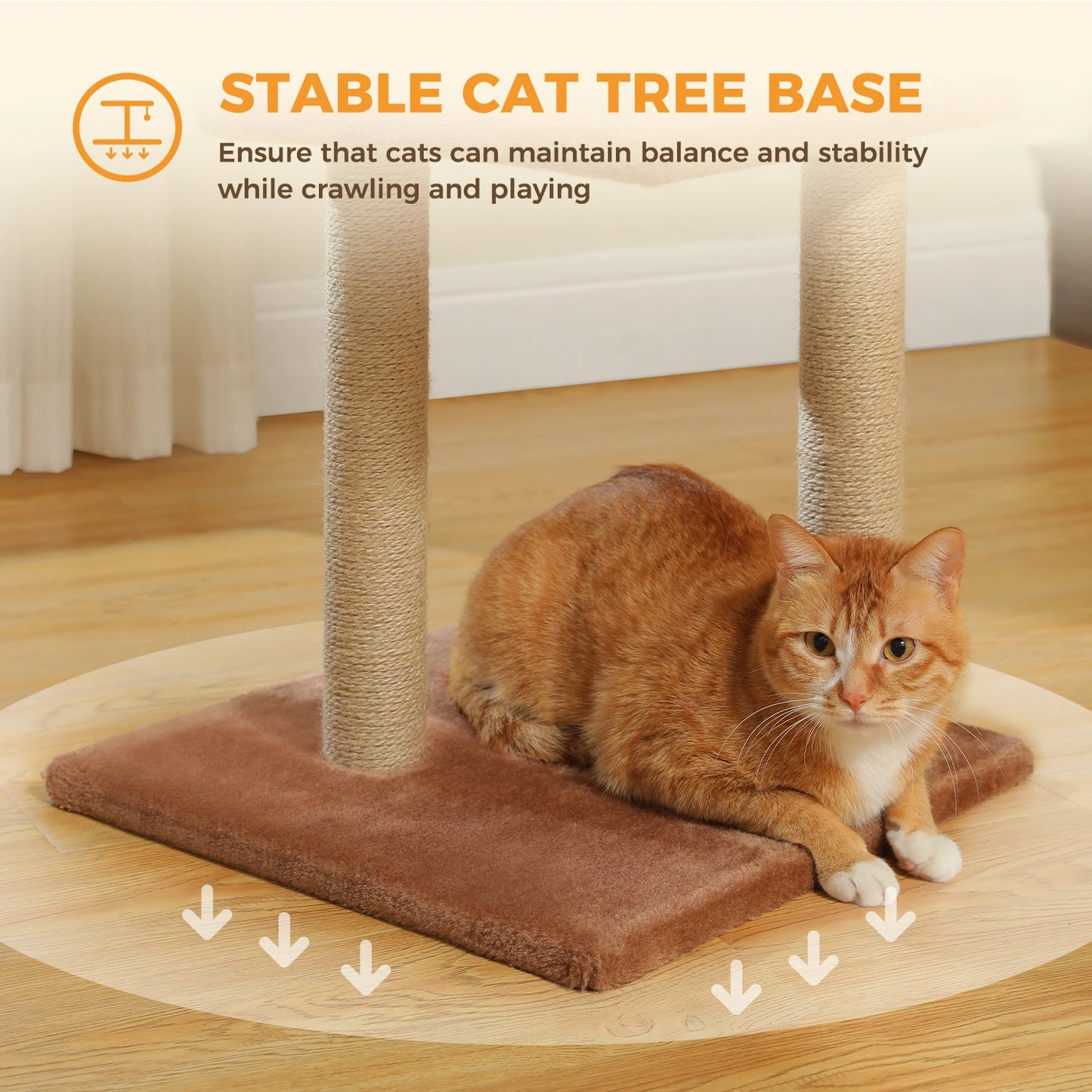 PAWZ Road Cat Tree Indoor 3 Tier Activity Tower With Scratching Posts Grey