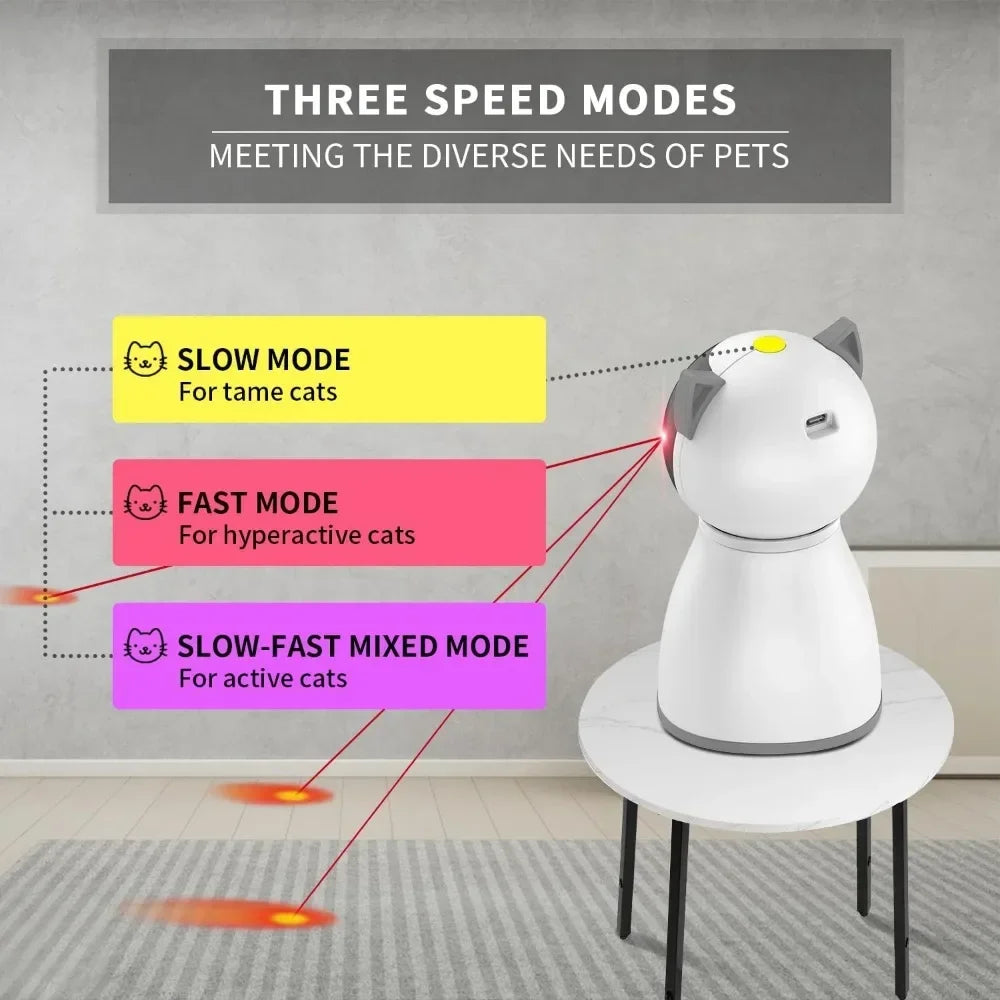 4th Gen Random Trajectory Cat Laser Toy Motion Activated