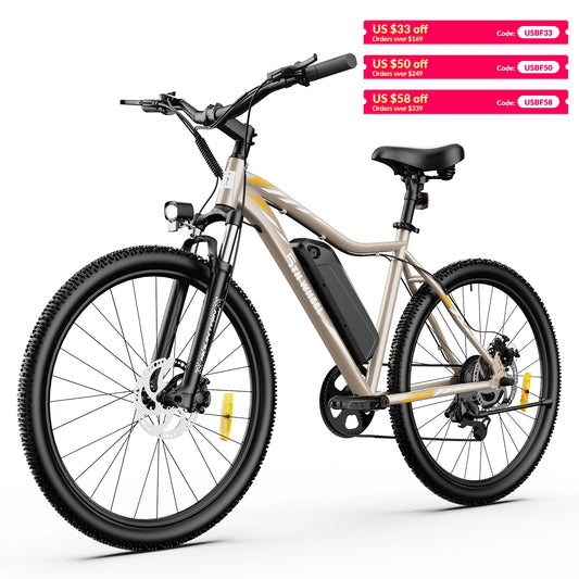 5th Wheel AB17 Electric Bike 700W Peak Motor 23 Mph Max Speed Suspension Gray
