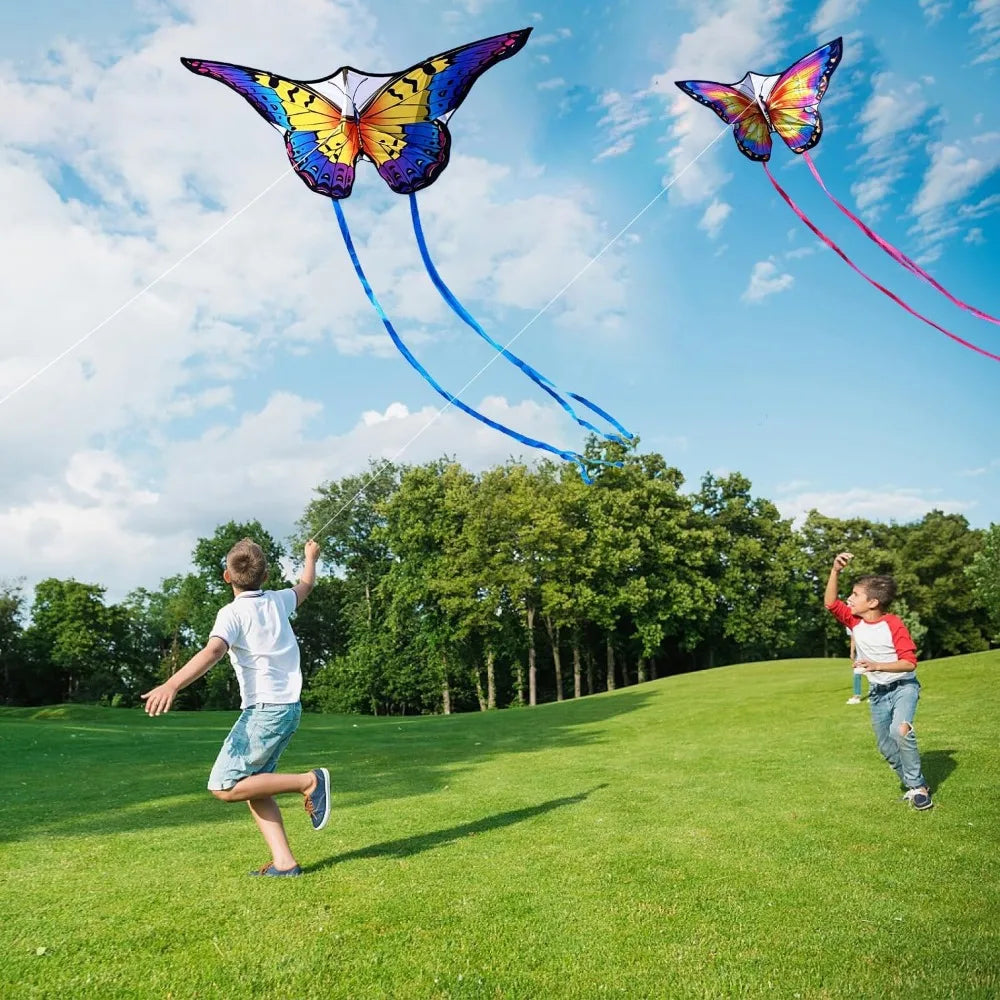 Butterfly Kite For All Ages 55x28 Inch Easy Fly Beginner With 300ft Line