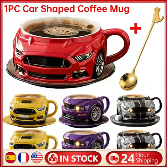 Handcrafted Car Shaped Stainless Steel 300ML Coffee Mug