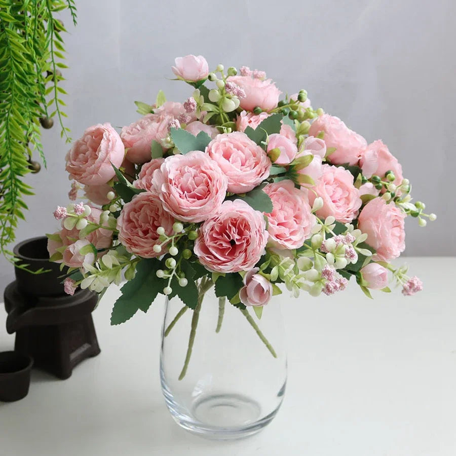 Artificial Rose And Peony Flowers Set One To Three Pcs High Quality Wedding Arch