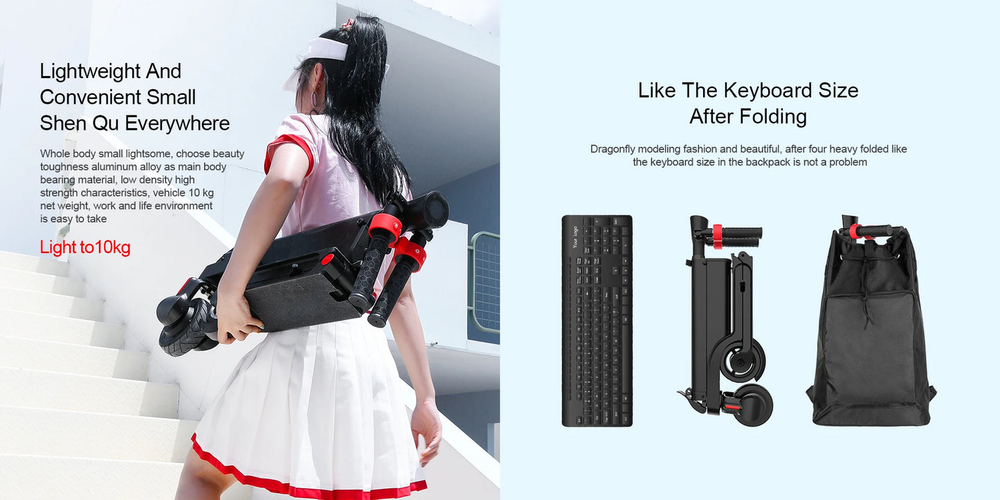 HX Foldable Electric Scooter 350W 25kmh 36V For Adults