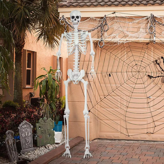 7.8ft Giant Skeleton Life Size Realistic For Lawn Decor
