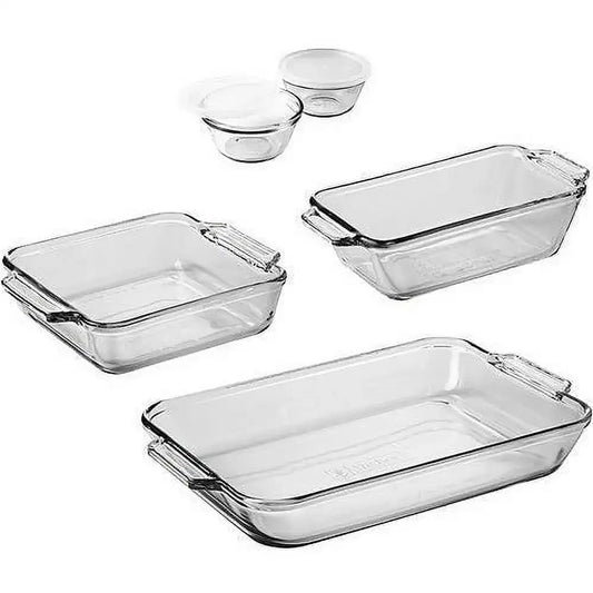 Glass Baking Dish Set 7 Piece Glass Bakeware Set