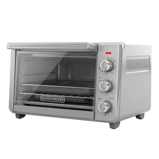 Black and Decker 6 Slice Crisp N Bake Air Fry Toaster Oven 078 Cubic Feet Interior