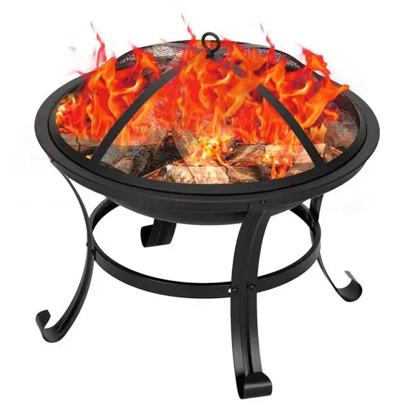 22 Inch Iron Brazier Fire Pit For Backyard Poolside