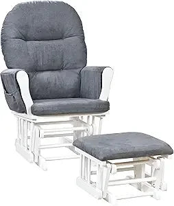 Brisbane Nursery Glider Ottoman Set With Recliner Rocking Chair