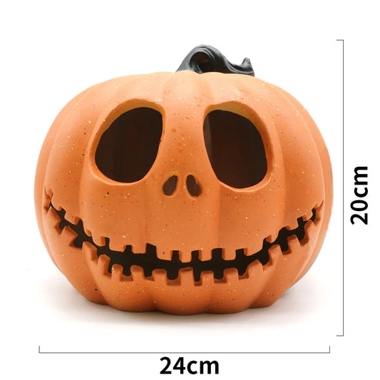 Halloween Pumpkin LED Lamp Creative Lantern Decoration Flashing Ghost Festival Indoor Garden Decor