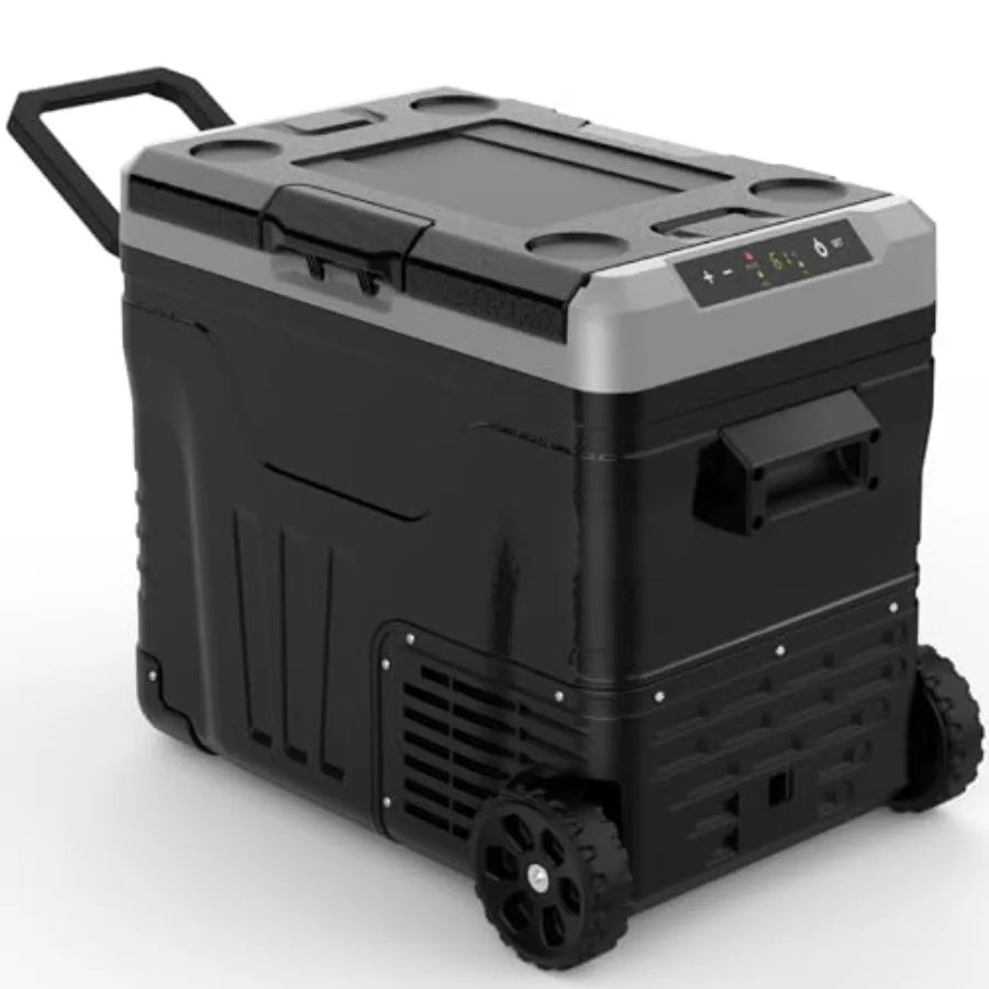 12V Car Refrigerator 53 Quart 50L Dual Zone Portable Fridge 12V 24V DC