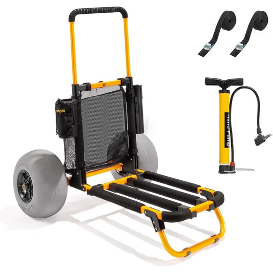 Beach Fishing Cart 12In Balloon Wheels 23x15 Cargo Deck