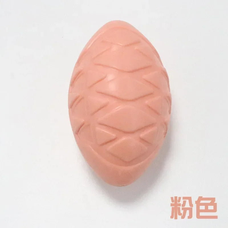 Natural Non Toxic Rubber Football Style Dog Ball Toy Chew
