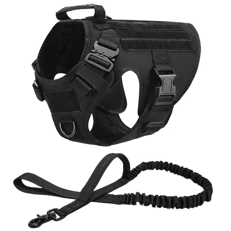 Tactical Military Vest German Shepherd Harness And Leash