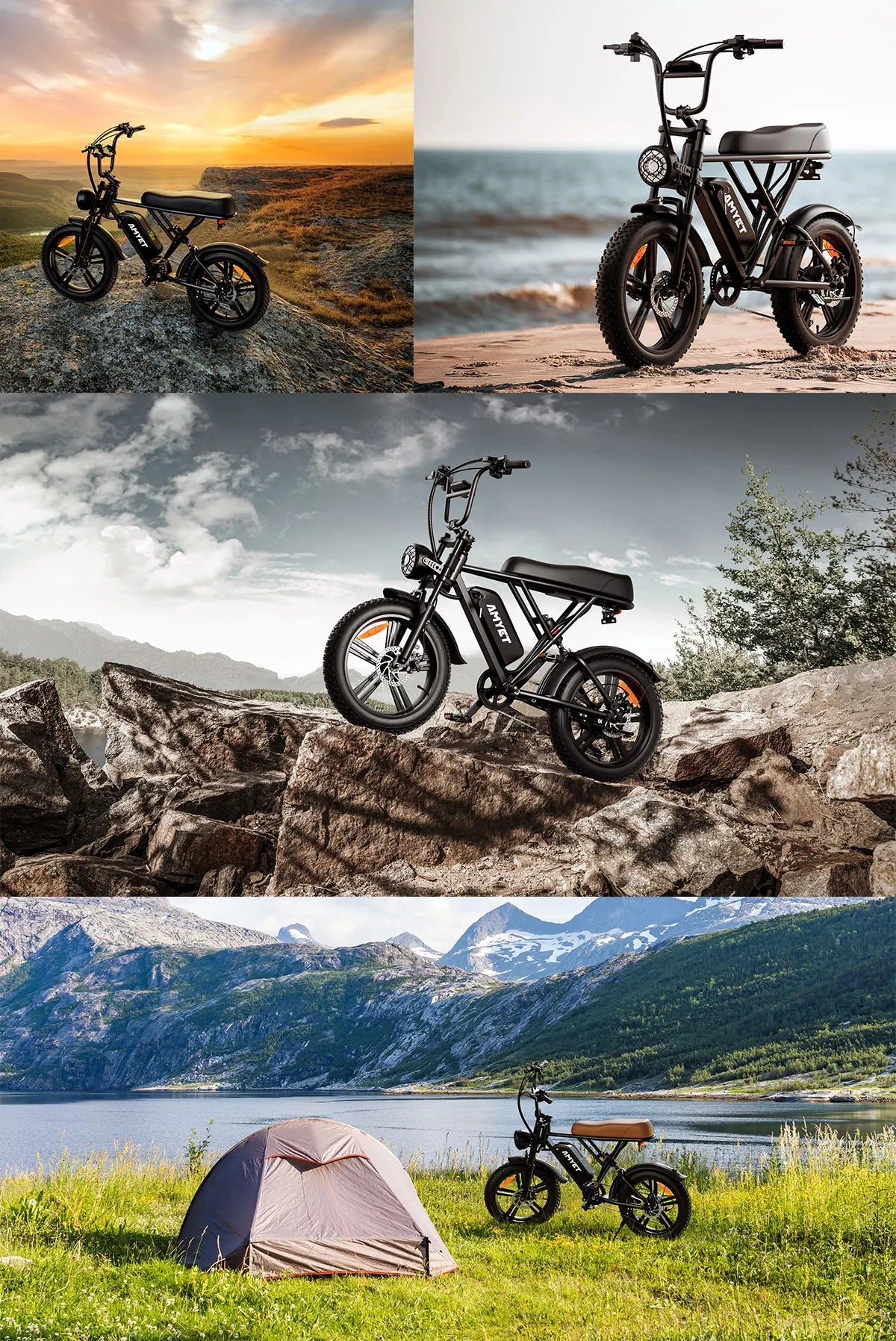 Amyet V9 G60 1000W Adults Electric Mountain Ebike 48V 20Ah