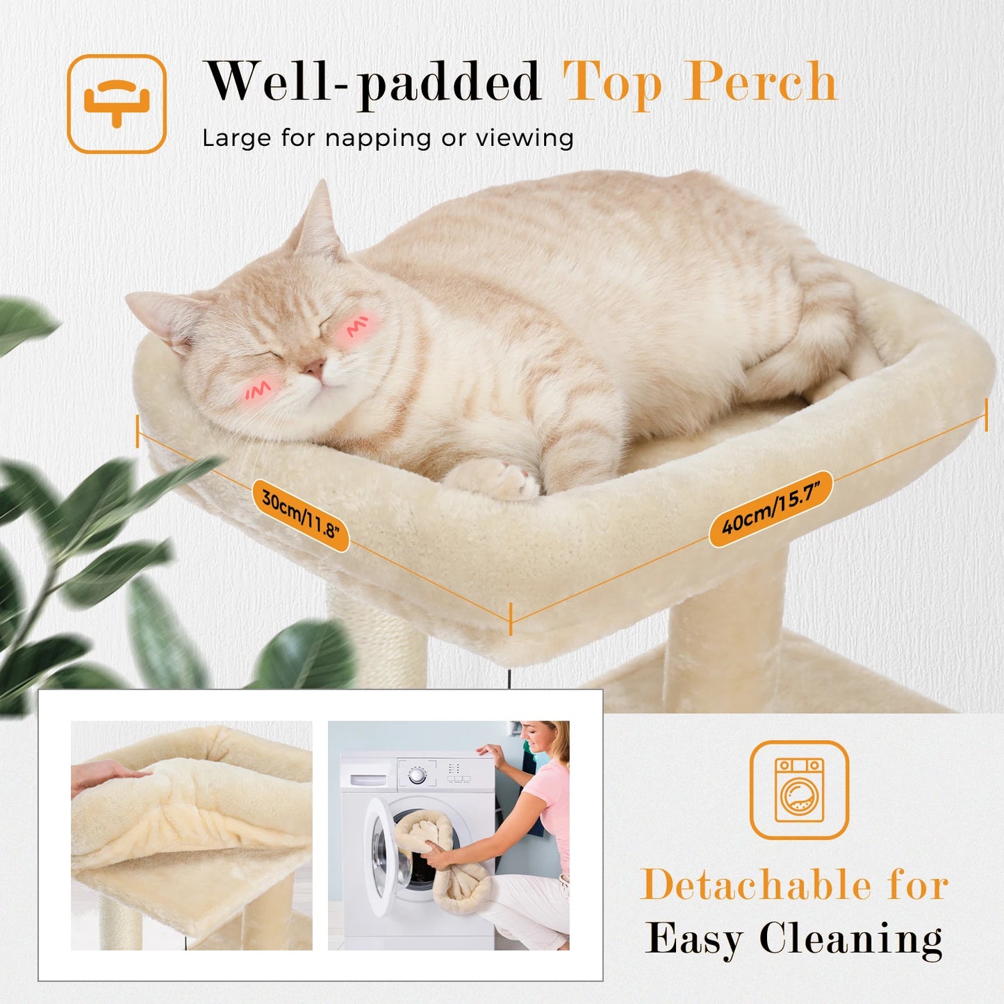 Four Level Cat Tree For Indoor Cats With Sisal Scratching Post And Condos