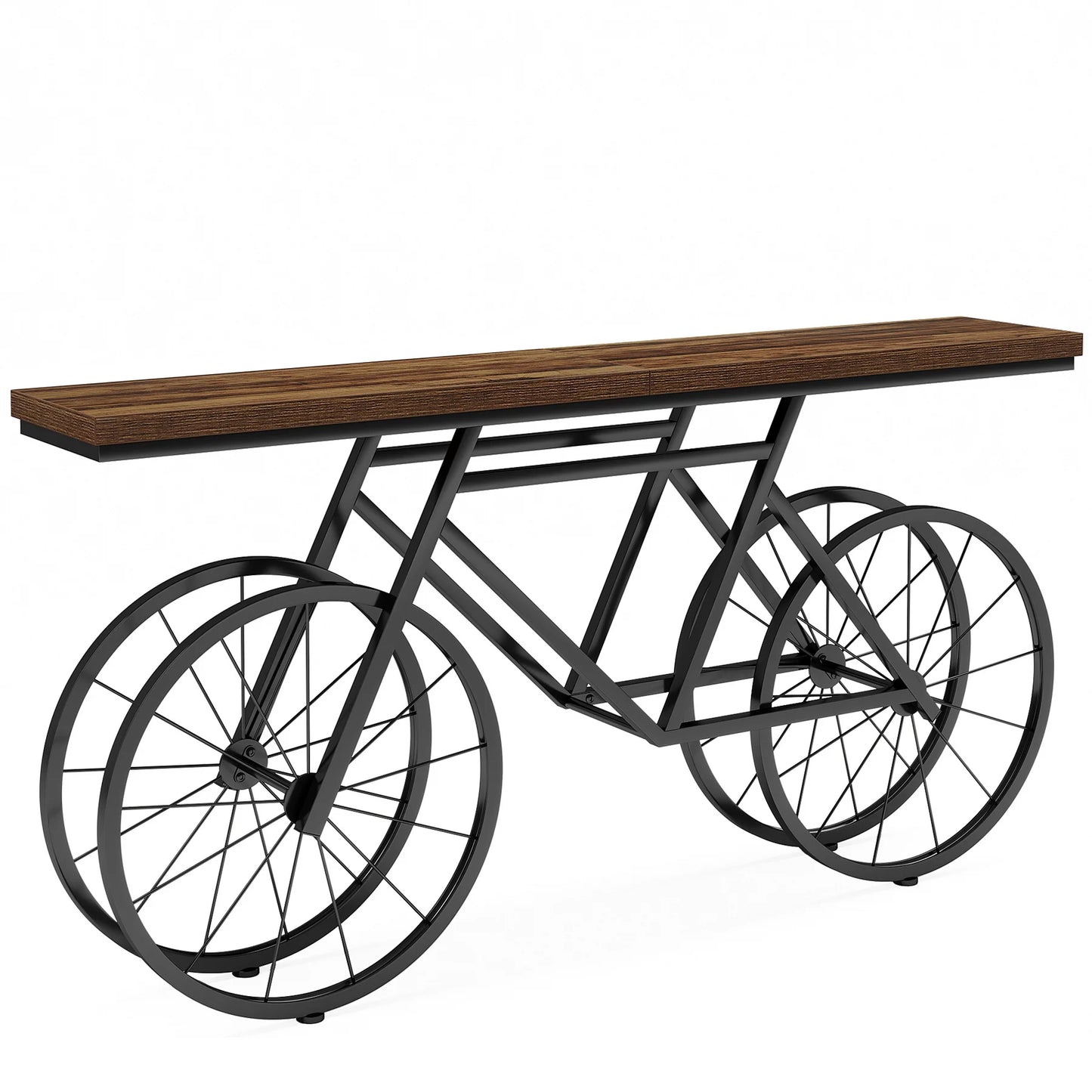Tribesigns 70.9 Inch Extra Long Console Table Narrow Sofa With Bicycle Base