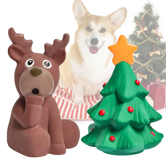 Interactive Latex Dog Chewing Toy for Small and Medium Dogs