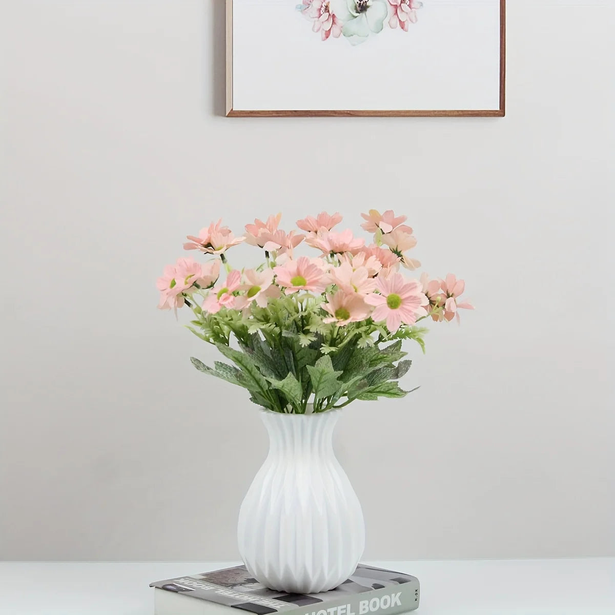 Imitation Ceramic Plastic Vase Centerpiece For Living Room Modern Decor