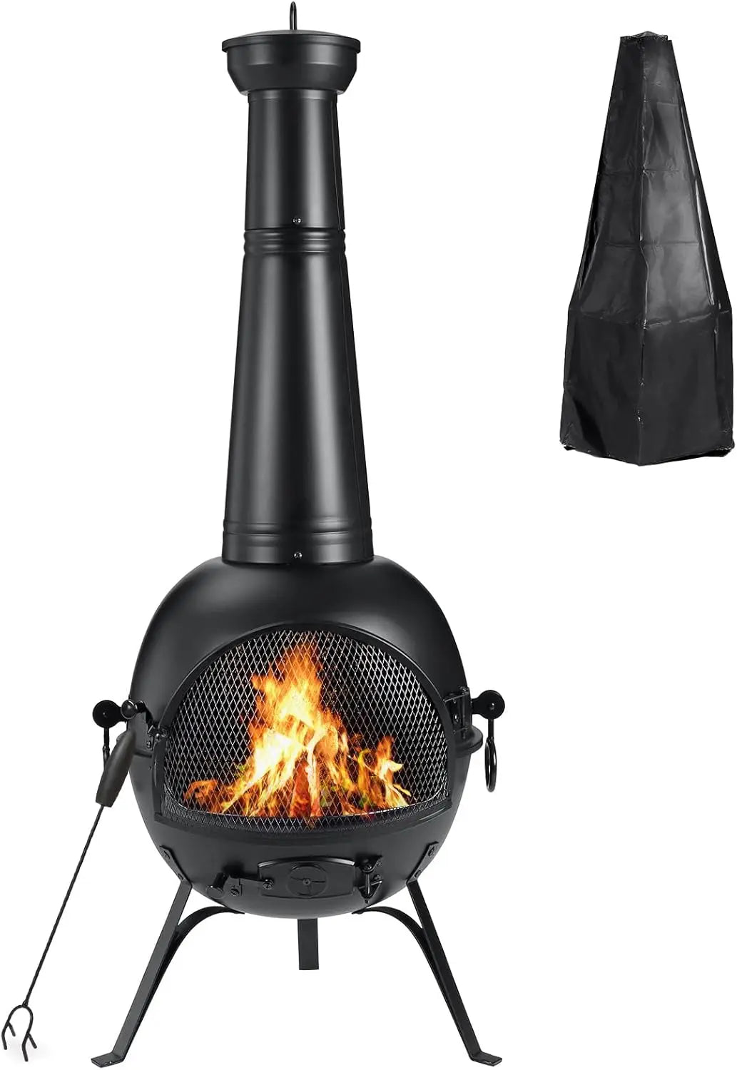Prairie Fire Outdoor Chiminea Fireplace For Deck And Patio