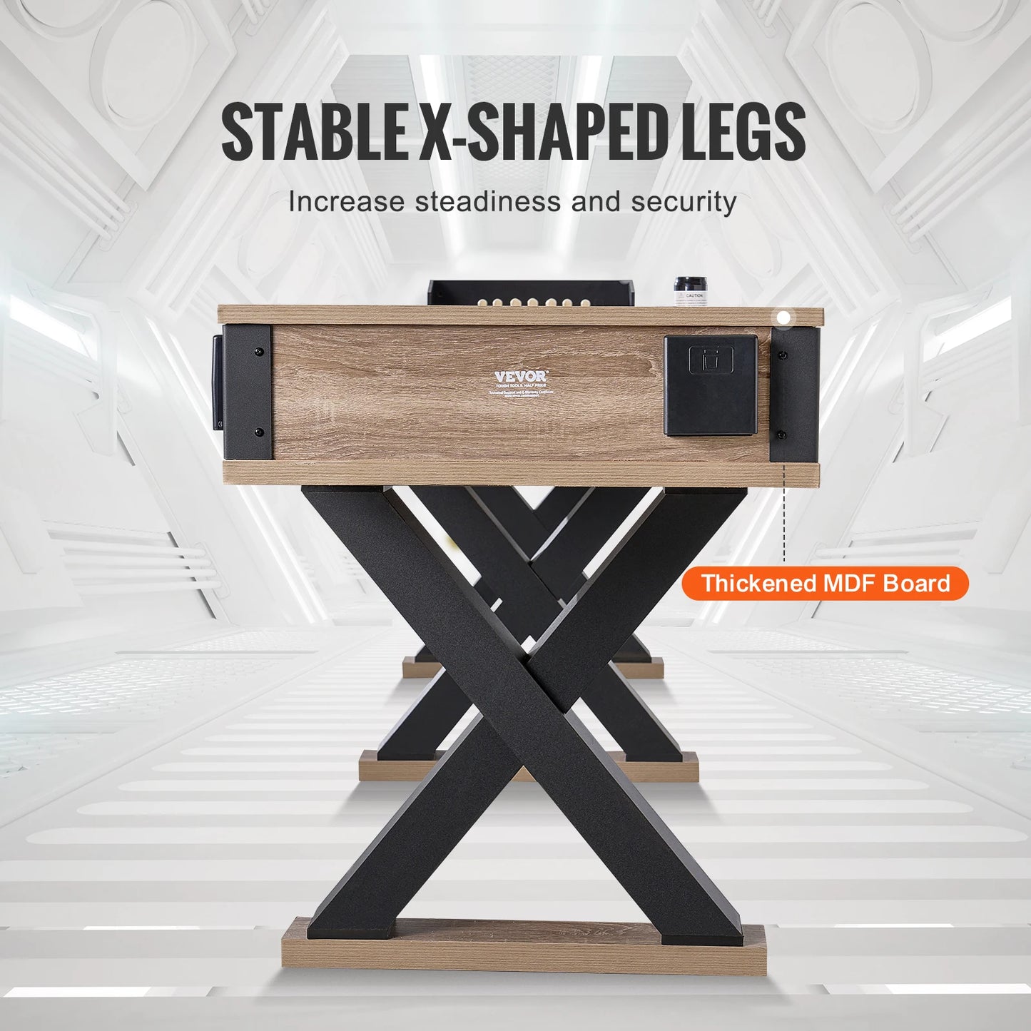 SucceBuy 11.5ft Shuffleboard Table 2 In 1 Bowling Combo
