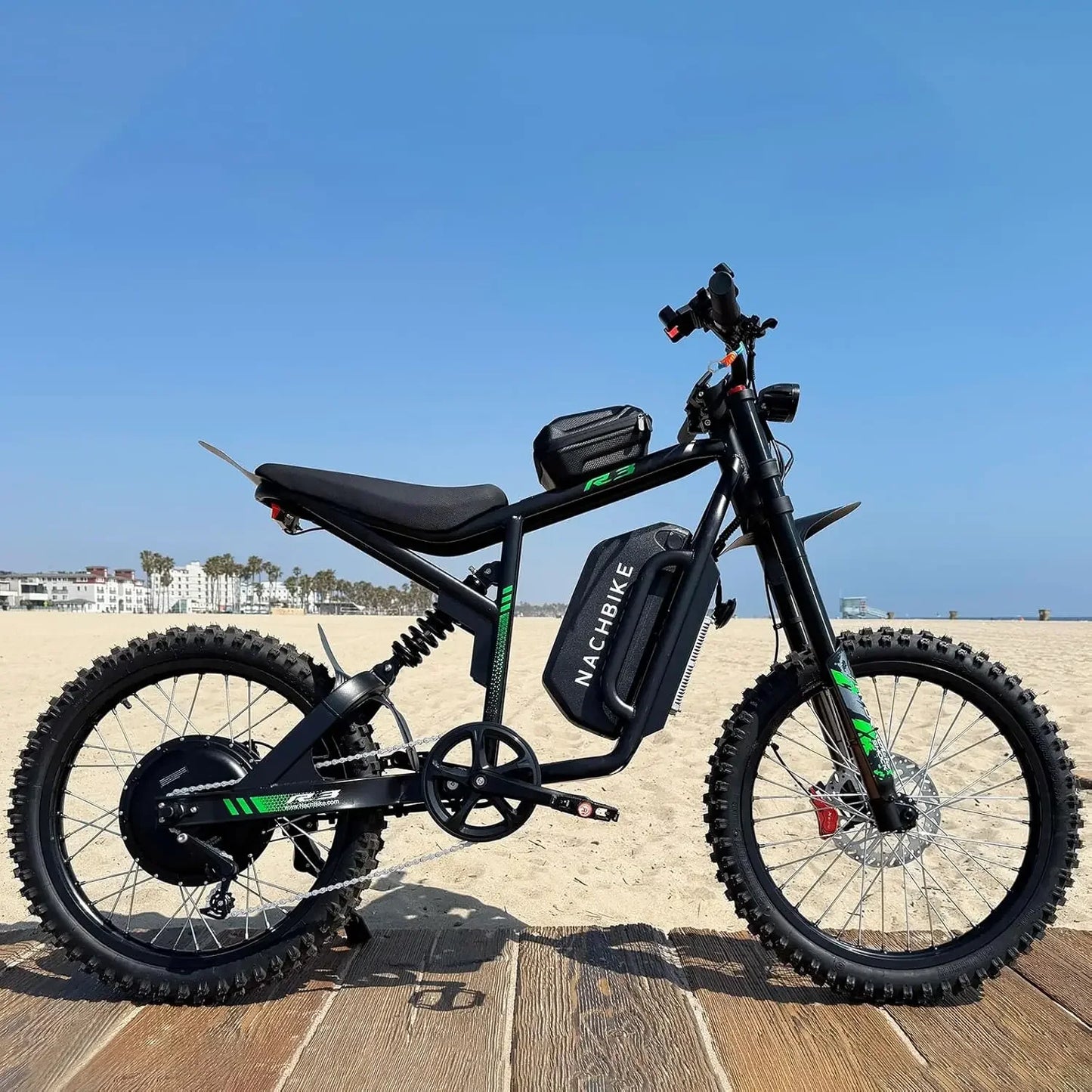 Powerful Electric Dirt Bike for Adults 4000W 60V Dual Brakes