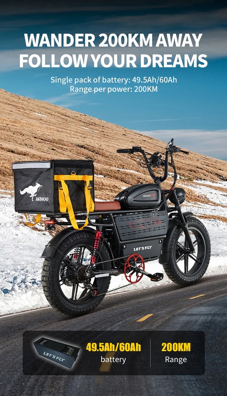 HAHOO H20 20 Inch EBike Mountain Bike 2000W Dual Suspension