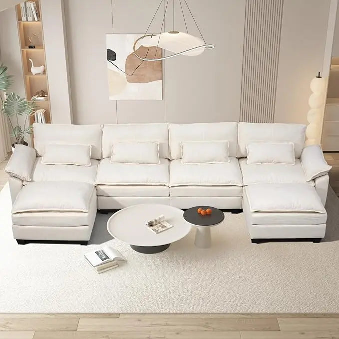 Modular Sectional Sofa for Living Room Cloud Couch with USB
