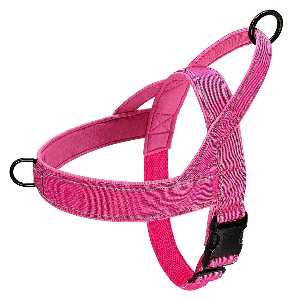 Nylon Durable Dog Harness No Pull With Handle Reflective