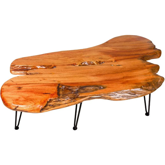 Live Edge Natural Wood Coffee Table Handmade Living Room