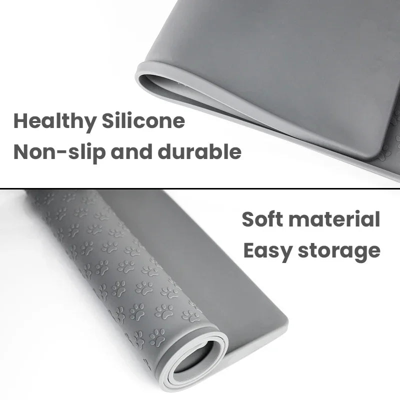 Pet Placemat Dog Cat Feeding Mat Silicone Waterproof Feeder Mats