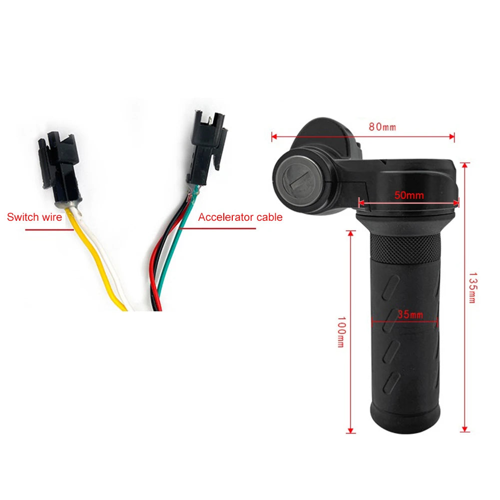 Electric Bike Scooter Twist Throttle Grip E Bike Handle