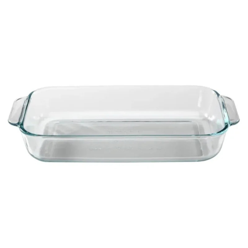 Basics Glass Bakeware Set Value Pack Two Piece Durable Tempered Glass Cookware