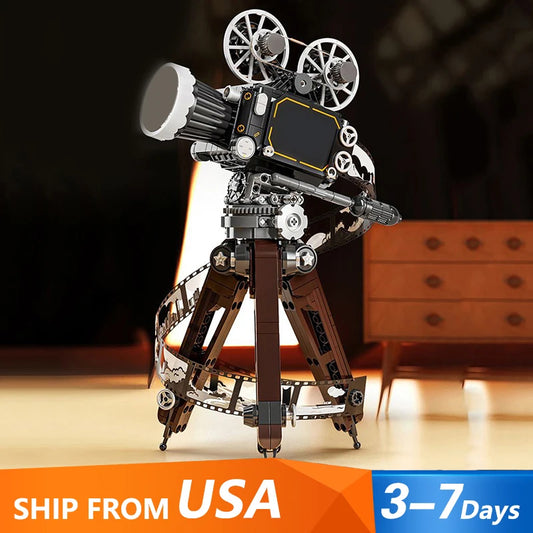 655Pcs MOC Classic Retro Camera Building Set 100th Anniversary Gift
