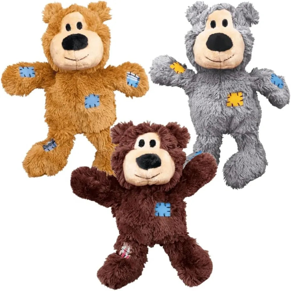 KONG Wild Knots Bears Durable Dog Toys Pack Of Two For Small And Medium Breeds