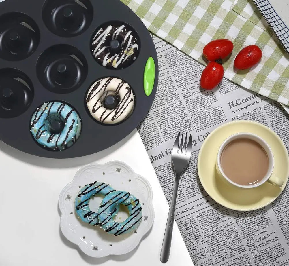 41 Piece Silicone Baking Set with 5 Molds and 36 Liners Flexible Non Stick Oven and Dishwasher Safe for Cakes Muffins and Donuts