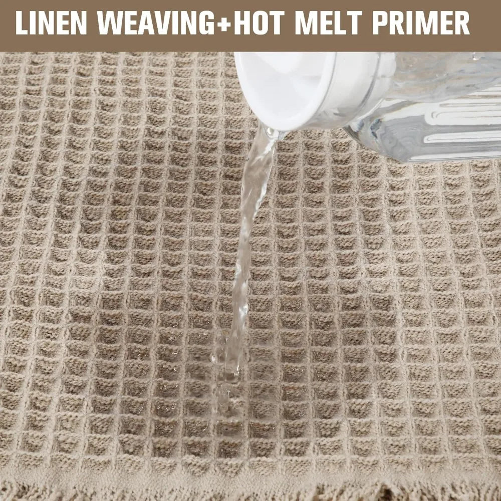 4 Pack Waffle Bath Mats Non Slip Quick Dry Rug Set Bundle