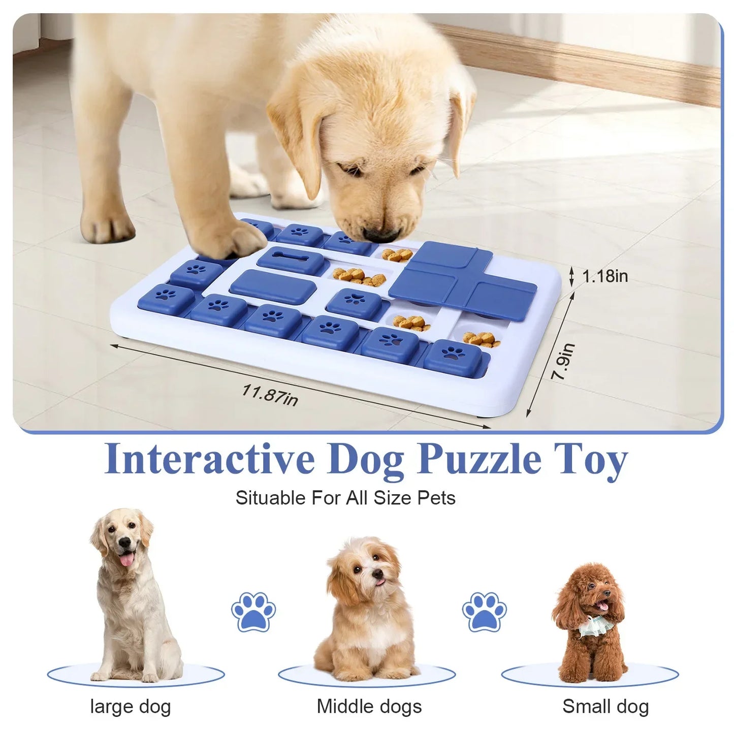 Interactive Wooden Dog Toys For Puppies Training Puzzles For All Sizes