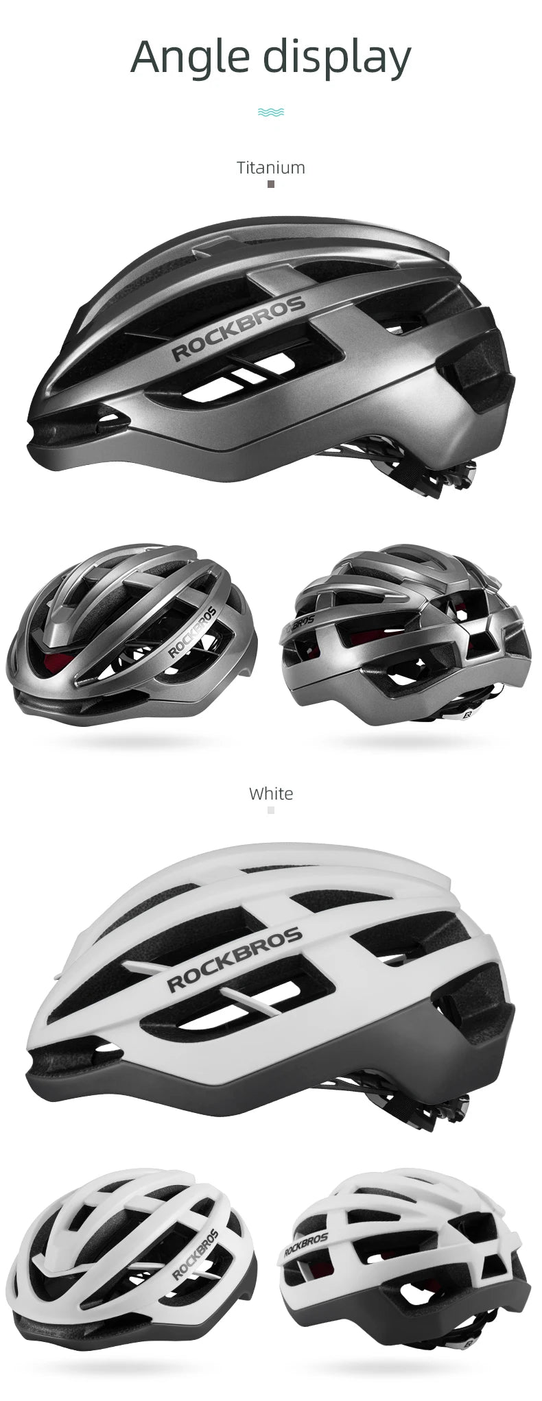 RockBros Bike Helmet MTB Road Cycling Integrally Molded Ultralight Breathable