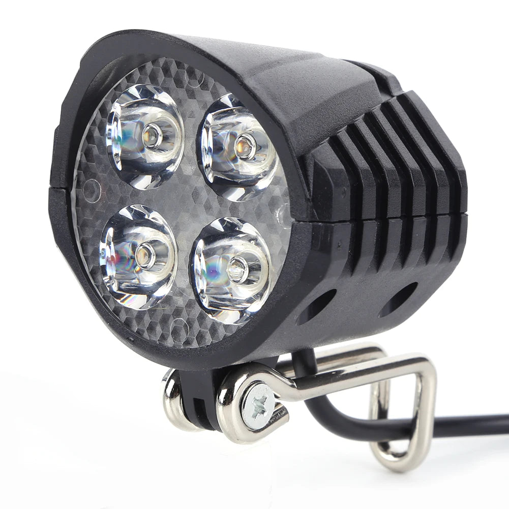 Electric Bicycle Light With Horn 48V LED Front Easy Install