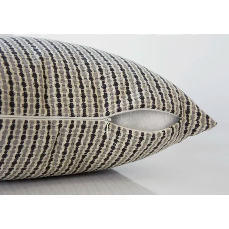 Pillows 18 X 18 Square Insert Included Decorative Throw For Sofa Grey And Black