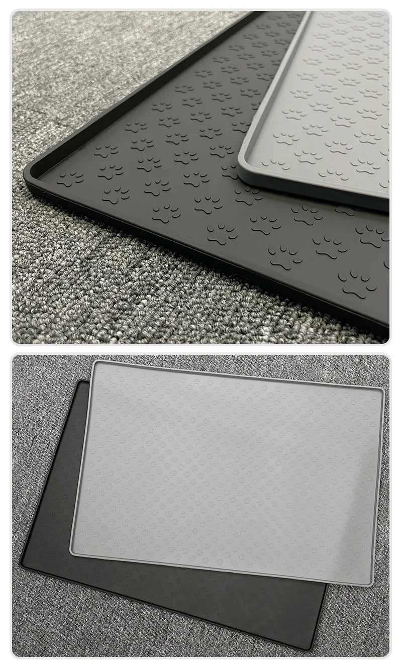 Pet Placemat Dog Cat Feeding Mat Silicone Waterproof Feeder Mats