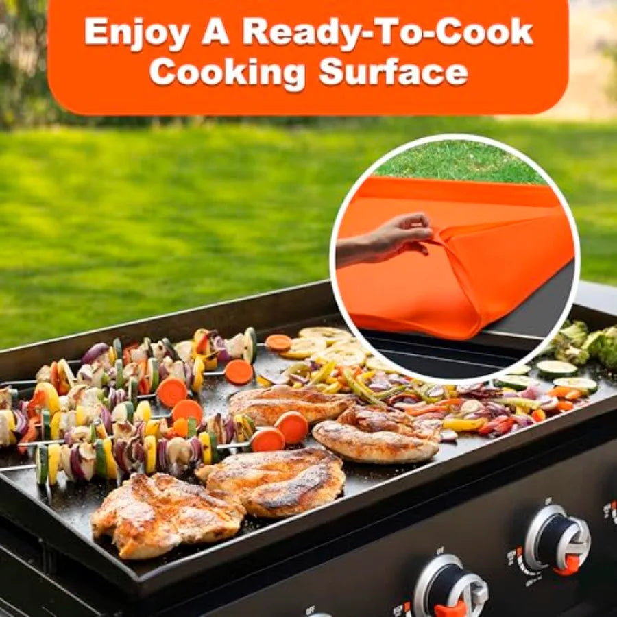 36 Inch Silicone Griddle Cover For Blackstone Full Wrap Griddle Mat
