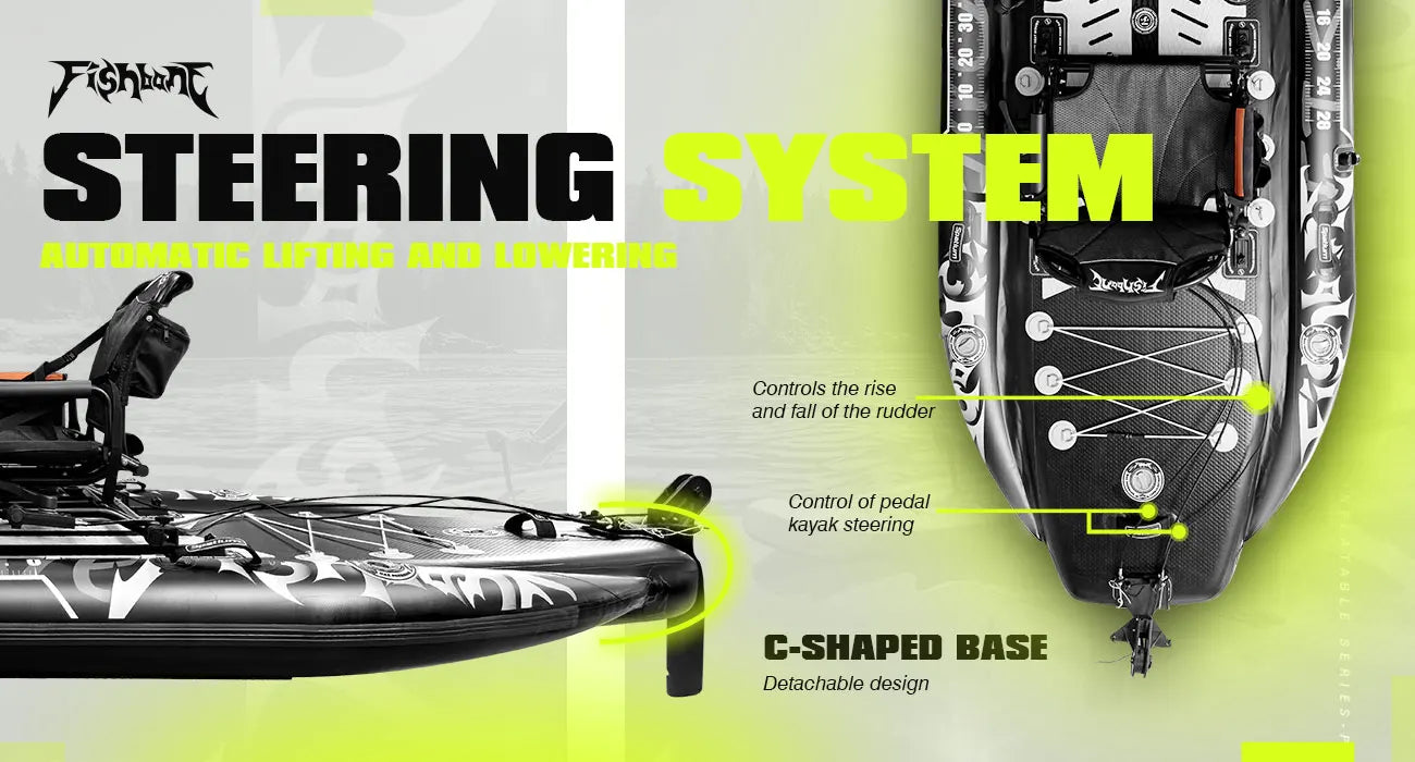 Spatium Fishing Kayak With Pedal Drive Sit On Top 11ft 660lb Capacity