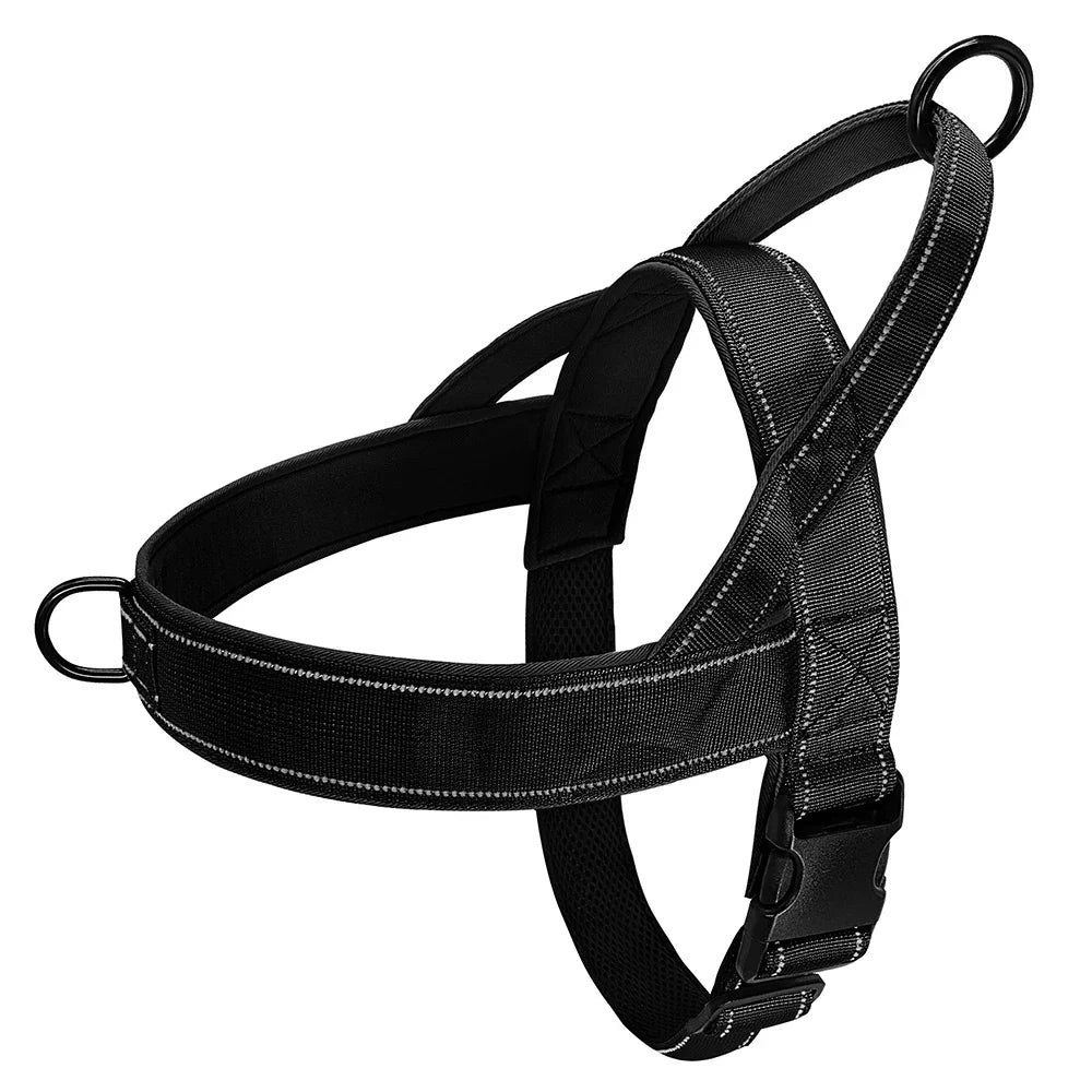 Nylon Durable Dog Harness No Pull With Handle Reflective