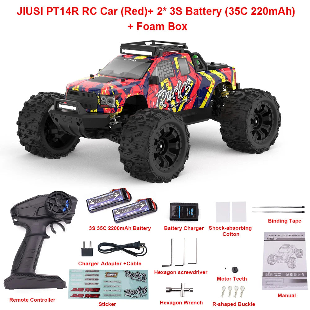 Jiusi PT14R MT14R One Fourteenth RC Car 4WD Brushless Truck