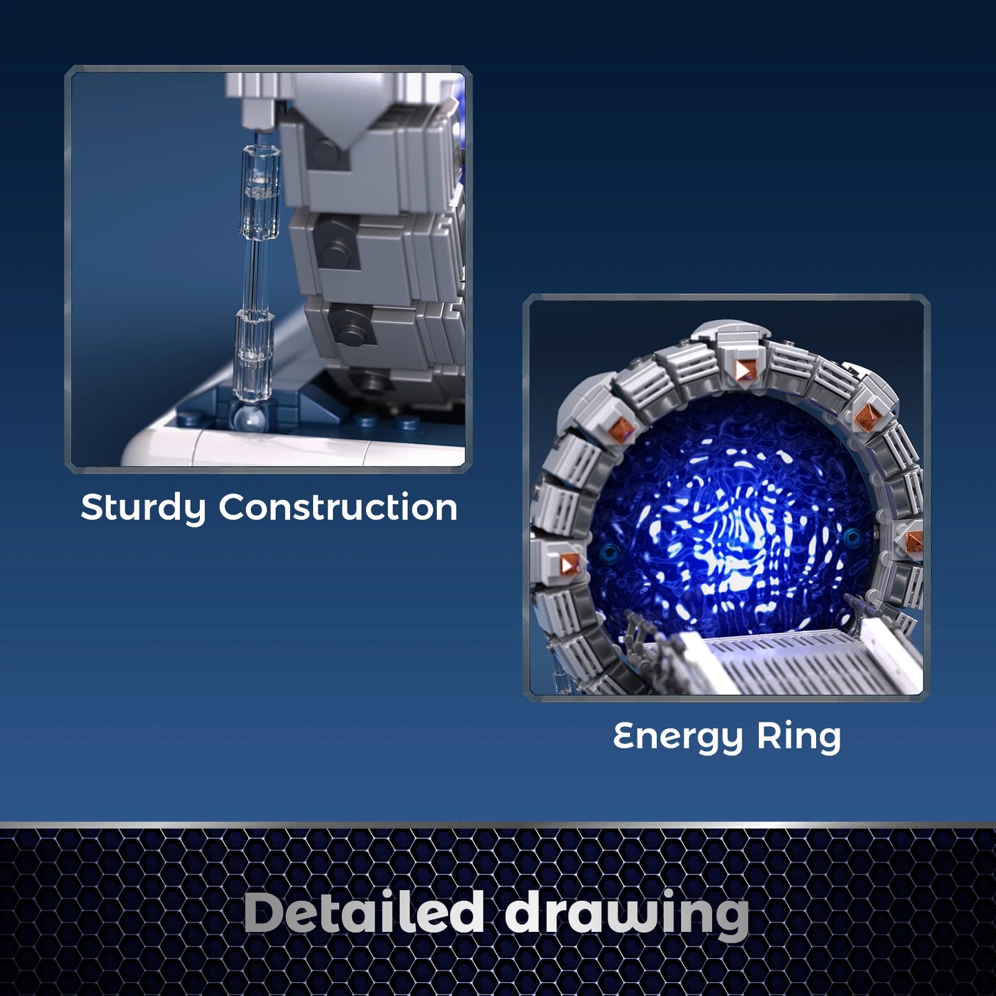 Stargateal 722 Pieces Building Block Kit Compatible With Lego Space Travel