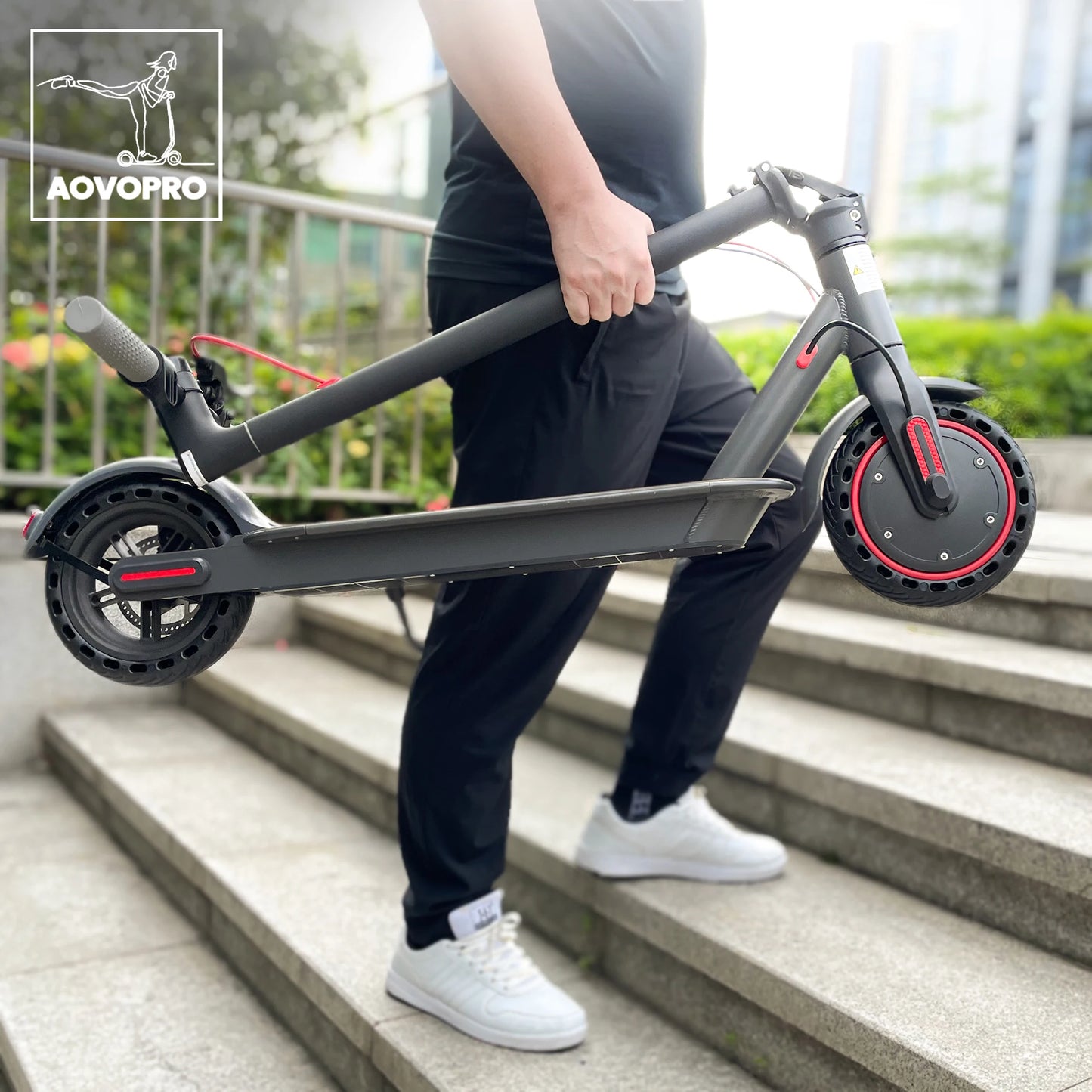 AOVOPRO ES80 350W Electric Scooter 10.5Ah 19 MPH 40-60km Foldable for Adults
