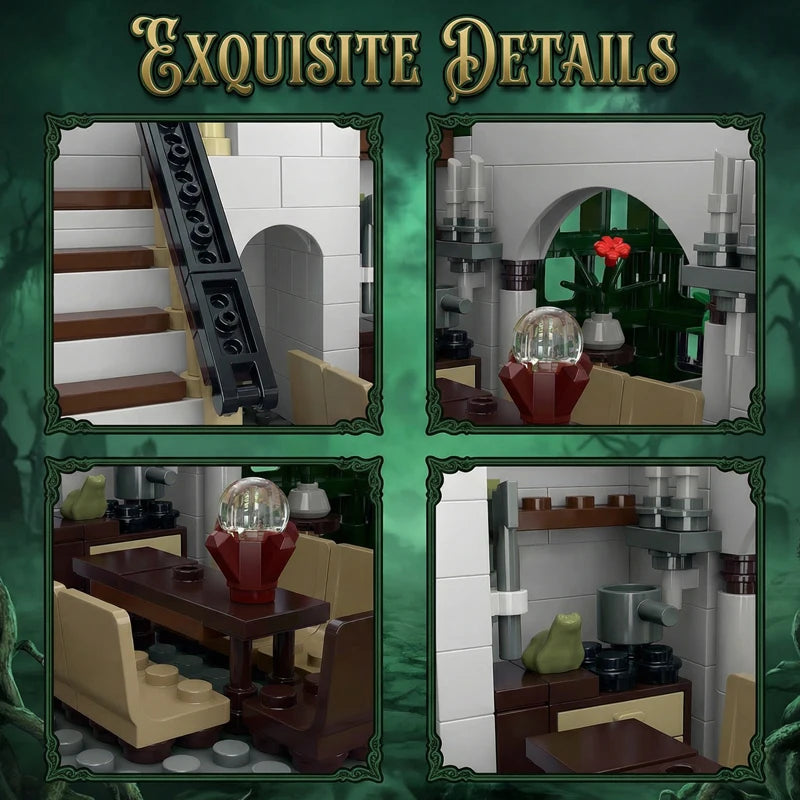 Addams Spooky Manor Building Blocks Nightmare Castle Model Toy for Adults